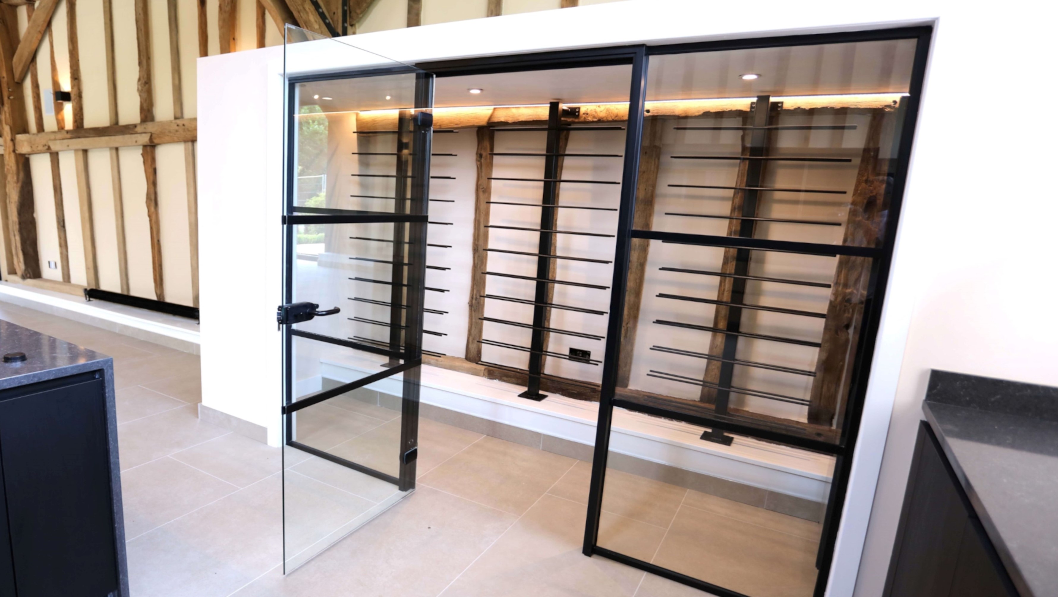 bespoke custom steel wine rack
