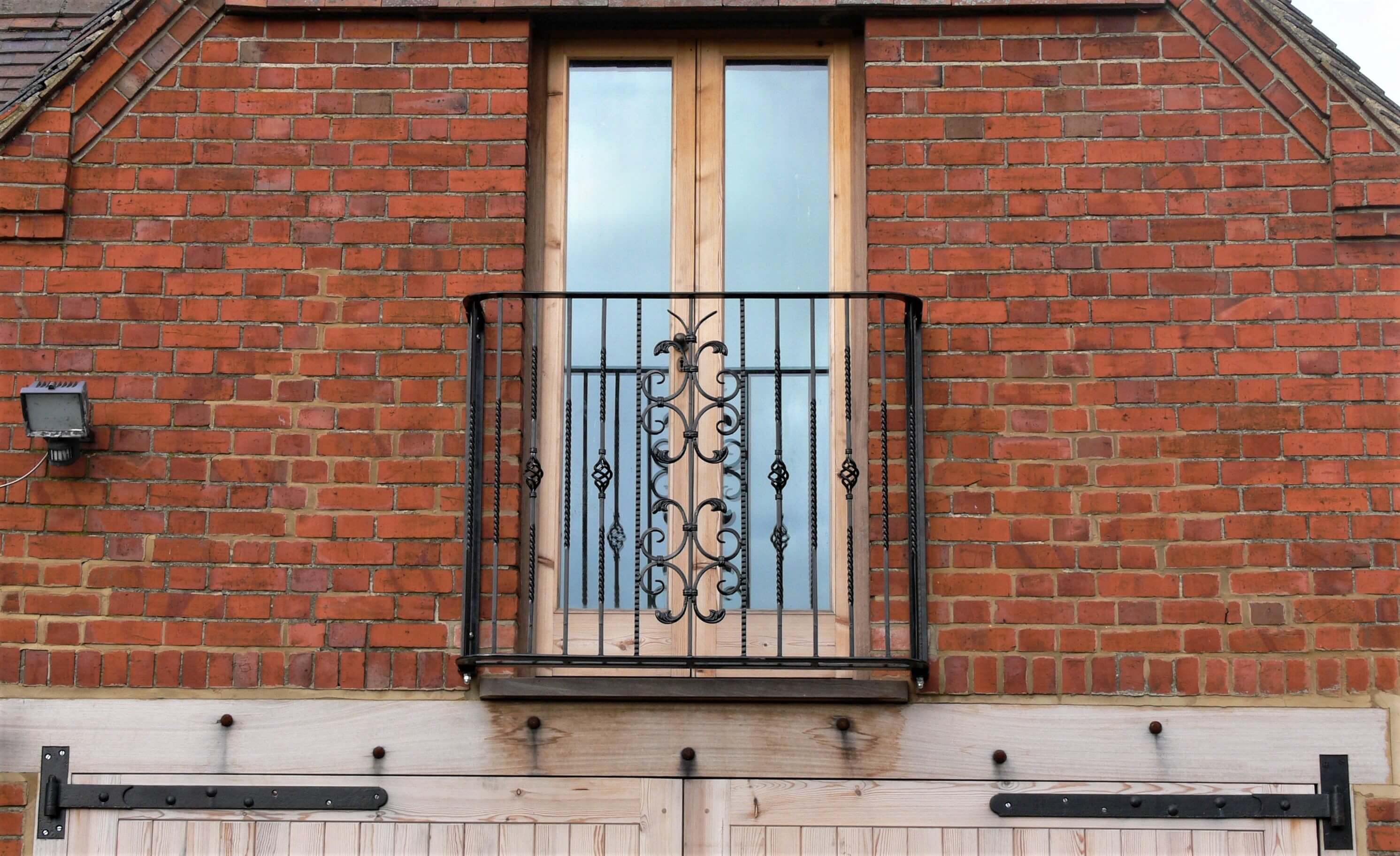 black decorative juliet balcony